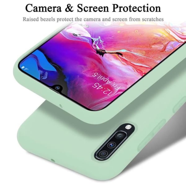 Fodral för Samsung Galaxy A70 / A70s i LIQUID LIGHT GREEN Cadorabo Cover Silikon TPU