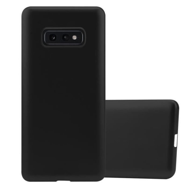 Fodral till Samsung Galaxy S10e i METALLIC BLACK Cadorabo Cover Protection silikon TPU flexibelt Matt skal
