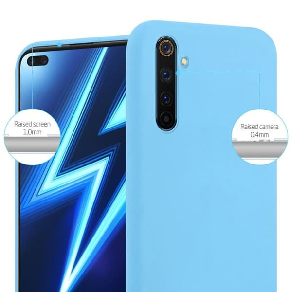 Skyddsfodral för Realme 6 PRO CANDY BLÅ Stötskydd Silikon Blå