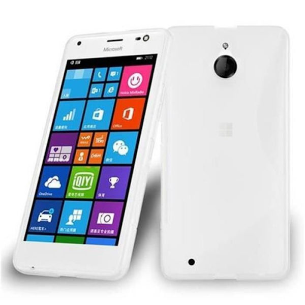 Nokia Lumia 850 SEMI TRANSPARENT Fodral Cadorabo DESIGN S Gel TPU Silikonskydd Fodral Skydd Ultra Slim Bumper