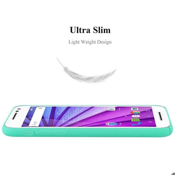 Fodral för Motorola MOTO G3 Etui i FROSTY GRÖN Hårdskal Täcks Skydd med frostad yta Grön