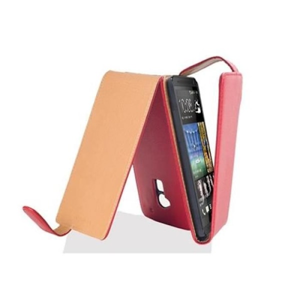 Cadorabo Fodral Fodral för > HTC ONE MAX T6 < i Flip Style Fodral Fodral Bumper Wallet i KÖRSBÄRSRÖD