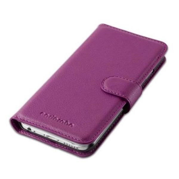 Cadorabo Fodral Apple iPhone 6 / 6S VIOLETS Skyddsfodral Fodral Faux Leather Magnetic Supports Stand Card Slot