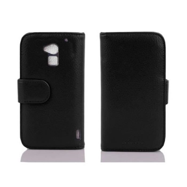 Cadorabo - Fodral Skal för > HTC ONE MAX T6 < – Plånbok (med kortplatser) i JETSVART