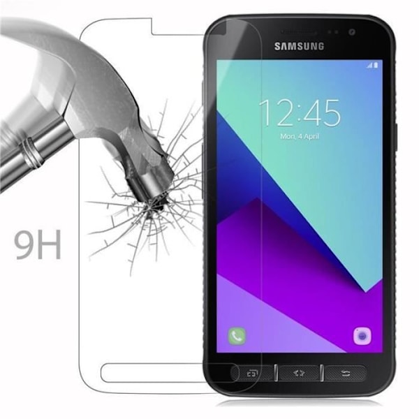 Cadorabo – Skärmskydd i härdat glas för > Samsung Galaxy XCover 4 < Skärmskydd i härdat glas Transparent