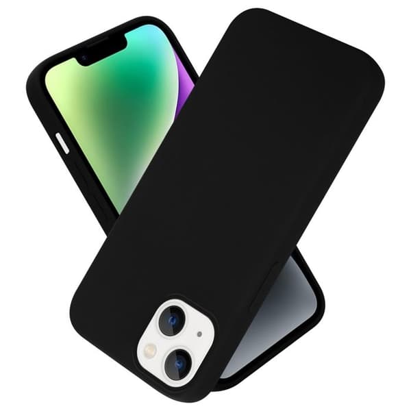 Skal för iPhone 14 Stötabsorberande i LIQUID BLACK Svart