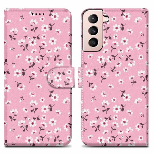 Fodral till Samsung Galaxy S21 PLUS Fodral i regn av blommor nr 6 Fodral Skydd Magnetisk stängning Plånbok Vägg