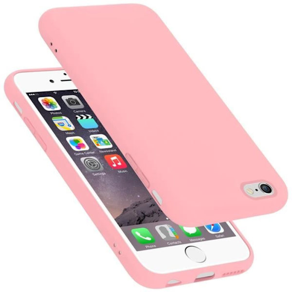 Cadorabo Fodral för Apple iPhone 6 PLUS / 6S PLUS i LIQUID Pink Cover Protection Flexibelt TPU silikonfodral Rosa