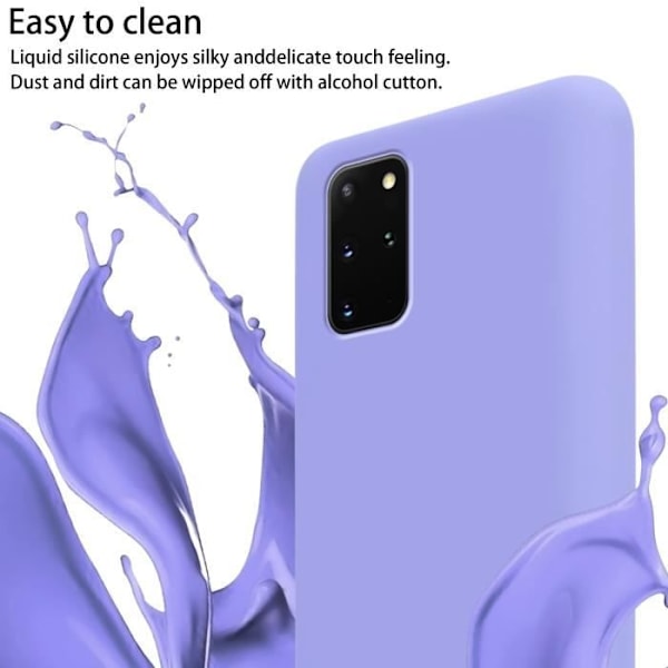 Telefonfodral - CADORABO - Samsung Galaxy S20 PLUS - LIQUID LIGHT VIOLET - Silikon TPU - Justerbar sladd LJUSLILA VÄTSKA