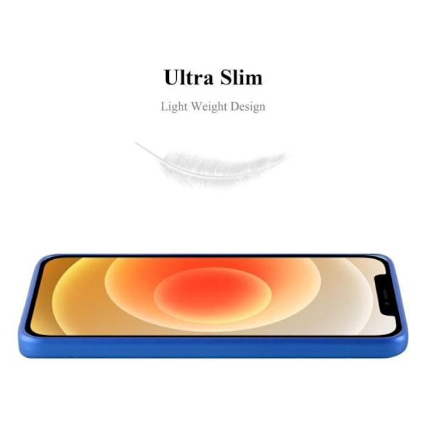 Coque - CADORABO - iPhone 12 MINI - Skydd i silikon TPU - Tunn design - Matt blå färg Blå