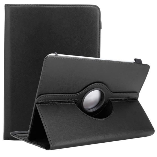 Cadorabo Tablet Case för Lenovo Tab M8 (8 Zoll) i SVART 360 graders skyddsfodral Stativ i konstläder