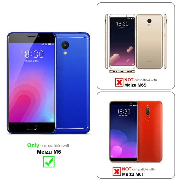 Helt härdat skärmskydd för MEIZU M6 Vit