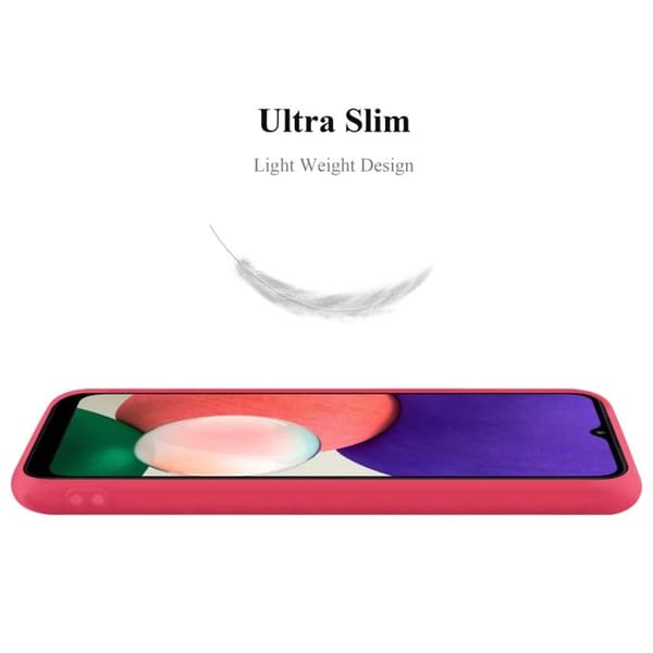 Skyddsfodral för Samsung Galaxy A22 5G CANDY RÖD Stötsäker Silikon Röd