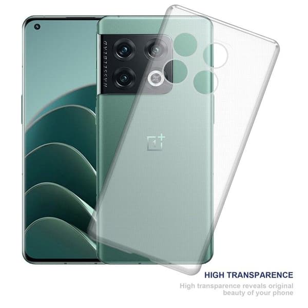 Stötsäkert silikonskal för OnePlus 10 Pro 5G Vit