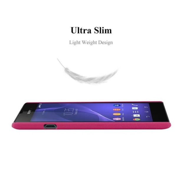Coque - CADORABO - Sony Xperia T3 - Hård Skydd - Matt Design - Färg Rosa Rosa