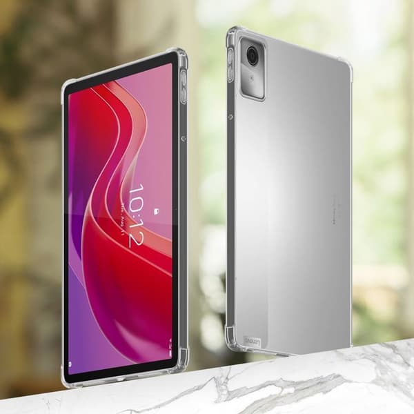 Transparent stötsäker silikonfodral för Lenovo Tab M11 Vit