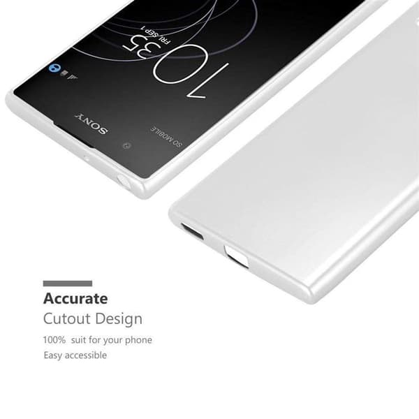 Skyddsfodral för Sony Xperia XA1 PLUS Skyddsfodral i MATTSILVER Metallic Design Grå