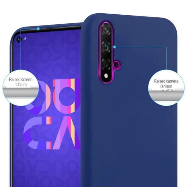 Skyddsfodral för Huawei NOVA 5 / 5 PRO CANDY MÖRKBLEU Stötskydd Silikon Blå