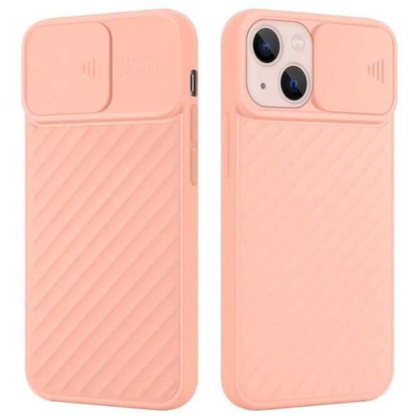 Skyddsskal - CADORABO - iPhone 13 - Silikon TPU - Kameraskydd - Tunn och lätt design Rosa