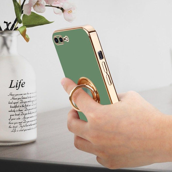 Fodral för Apple iPhone 7 PLUS / 7S PLUS / 8 PLUS Fodral i glansigt ljusgrönt - guld Flexibelt TPU silikonfodral med Grön