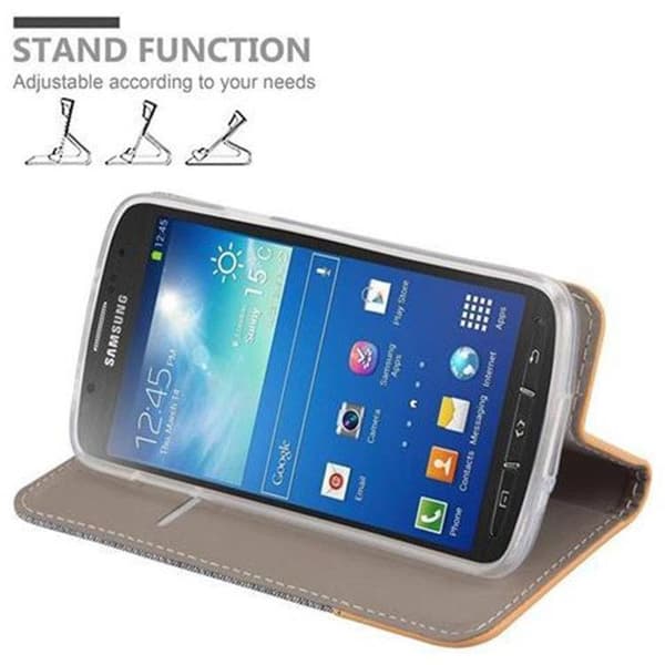Skyddsfodral för Samsung Galaxy S4 ACTIVE i LJUST GRÅTT BRUNT Stötskyddande Etui Grå