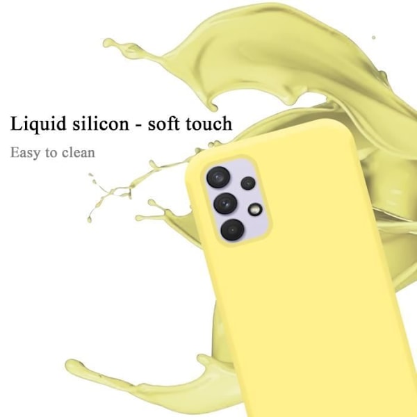 Coque - CADORABO - Samsung Galaxy A33 5G - LIQUID GUL - Silikontpu - Stöt skydd VÄTSKA GUL