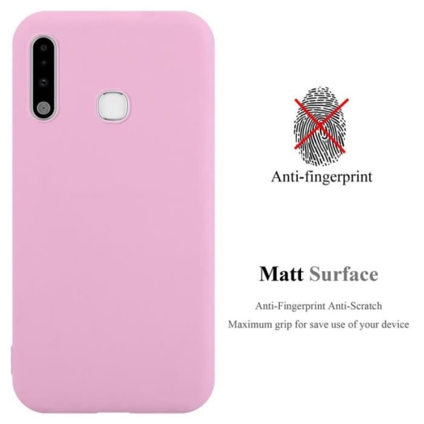 Coque - CADORABO - Samsung Galaxy A70e - Candy Rose Vif - Stötskydd - Trendig Design Candy Hot Pink