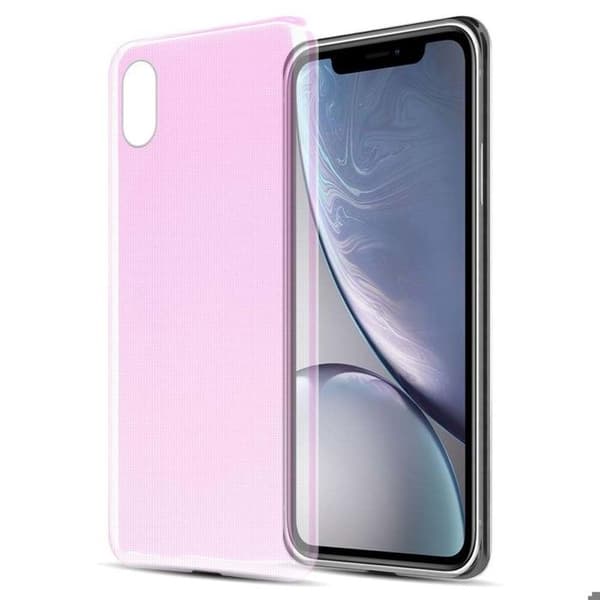 Transparent stötsäker silikonfodral för iPhone XR Ros