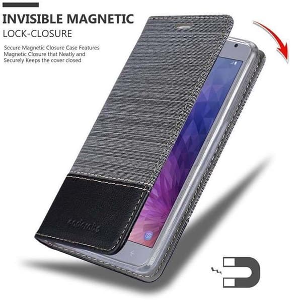 Skyddsfodral för Samsung Galaxy J4 2018 i GRÅ SVART Etui Case Stötskydd Grå