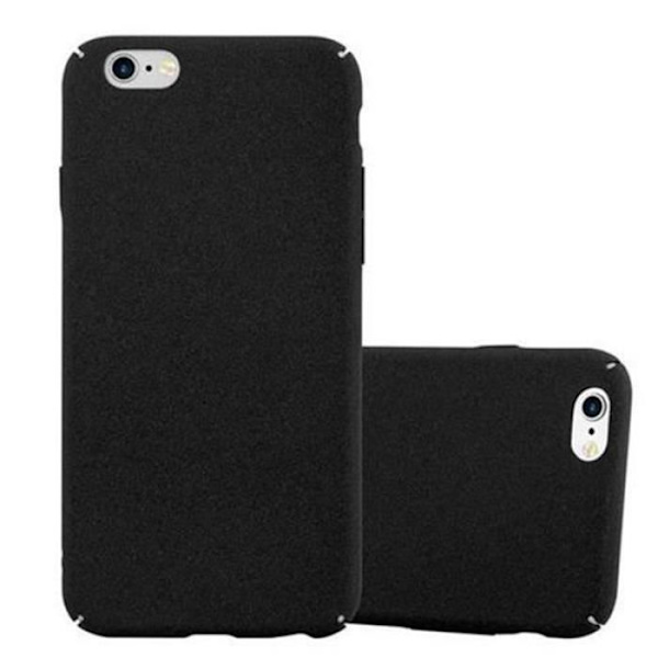 Apple iPhone 6 PLUS - iPhone 6S PLUS i FROSTY BLACK från Cadorabo (FROSTY Design) Ultratunt hårt fodral i hårdplast