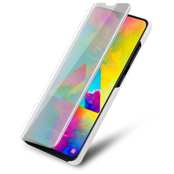 Coque - CADORABO - Samsung Galaxy M20 - Clear View - Silver - 360 graders skydd Pengar