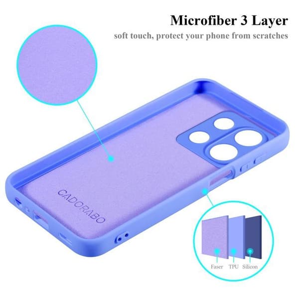 Skyddsfodral för Redmi Note 13 5G Global Stötabsorberande i LIQUID LIGHT PURPLE Violett