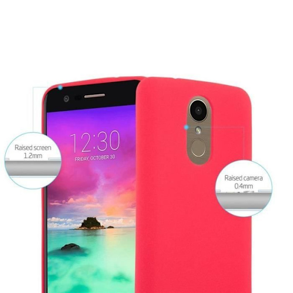 Coque - CADORABO - LG K10 2017 US Version - Mjuk skydd - Silicone TPU - Röd Röd