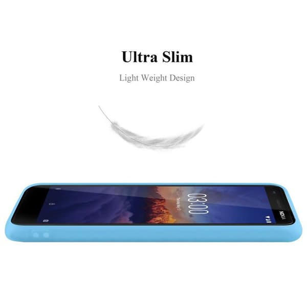 Skyddsfodral för Nokia 3.1 CANDY BLÅ Stötsäker Silikon Blå