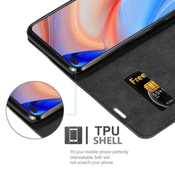 Fodral för Oppo Reno4 Skal i MÖRK BRUN brun