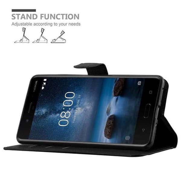 Etui för Nokia 8 2017 i JETSVART Svart