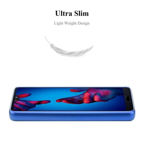 Skyddsfodral för Huawei P20 Skyddsfodral i MATTE METALLISKT BLÅTT Design Blå