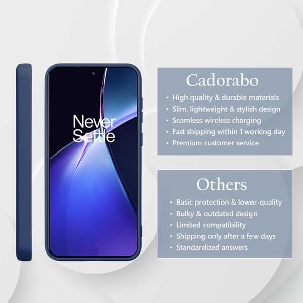 Skyddande stötsäker skal för OnePlus CE4 i LIQUID BLUE Blå