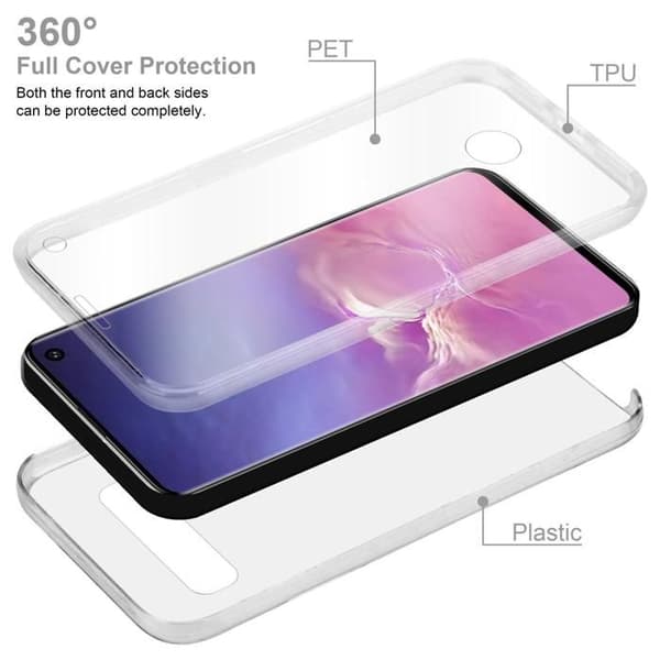 Transparent skydd för Samsung Galaxy S10 4G Vit
