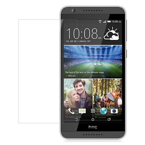 Cadorabo – Skärmskydd i härdat glas för > HTC DESIRE 820 < Skärmskydd i härdat glas skyddsglas Transparent