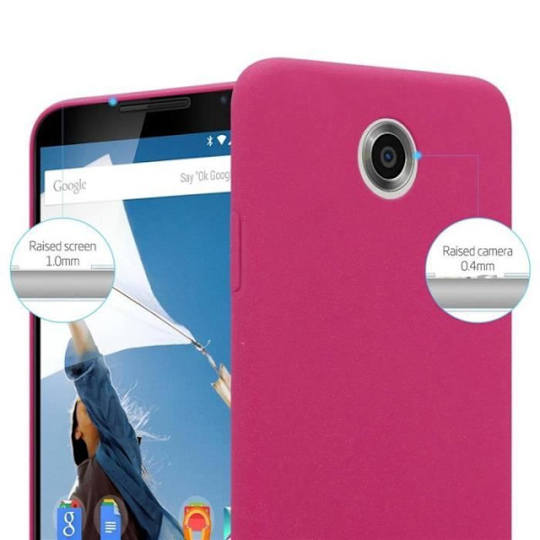 Coque - CADORABO - Motorola NEXUS 6 - Hård Skydd - Matt Design - Färg Rosa Rosa