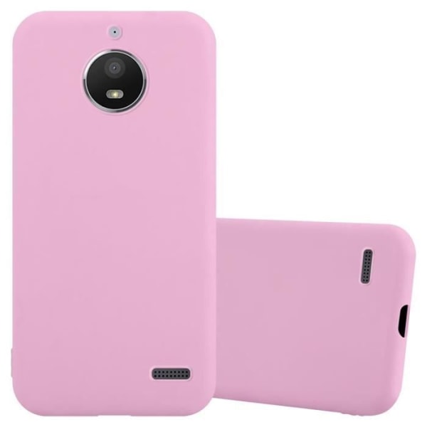 Fodral till Motorola MOTO E4 i CANDY PINK Cadorabo Cover Protection silikon TPU Fodral