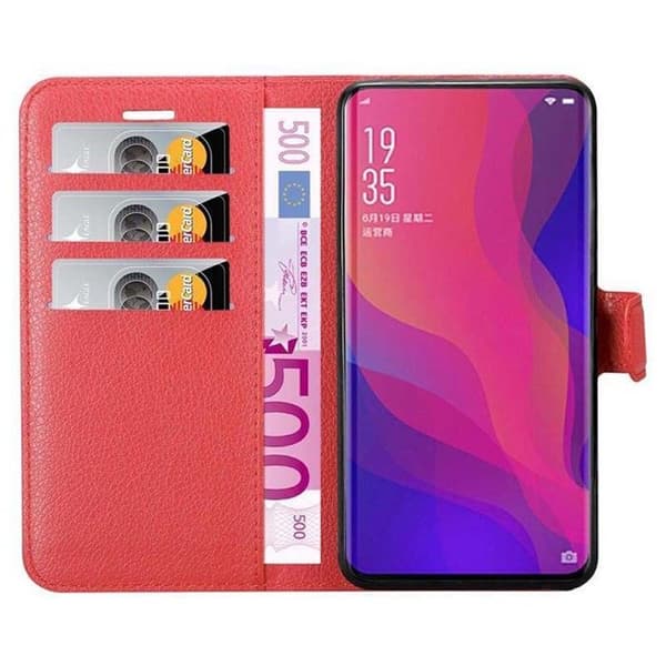 Etui för Oppo FIND X i KIRSCHRÖD Röd