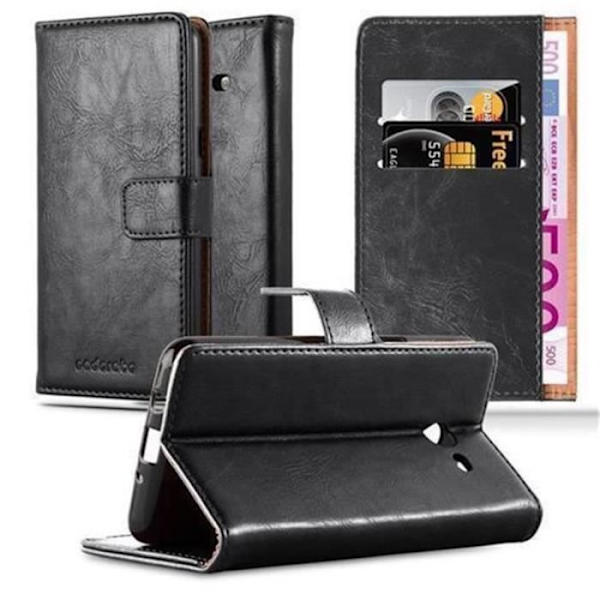 Samsung Galaxy J5 2017 (7) US Version Fodral i JET BLACK från Cadorabo (LYXdesign) Helt skyddande fodral med flip flik