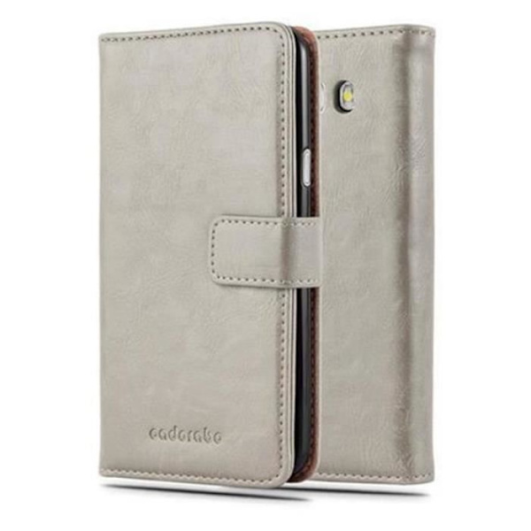 Skyddsfodral i BRUNT CAPPUCINO konstläder till Samsung Galaxy J7 2016 (6) från CADORABO CAPPUCINO BRUN