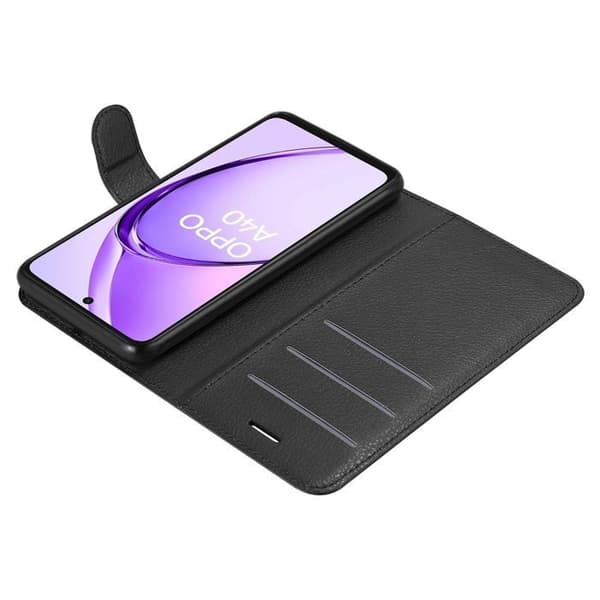 Etui för Oppo A40 i JETSVART Svart