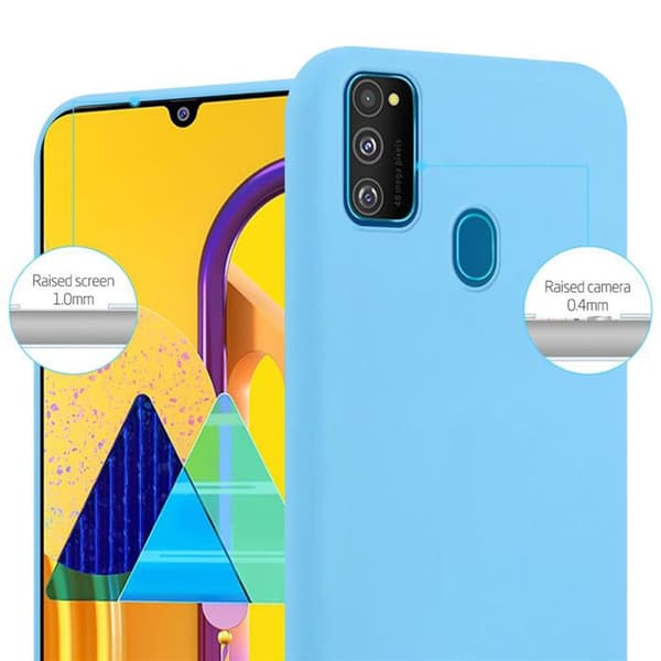 Skyddsfodral för Samsung Galaxy M21 / M30s CANDY BLÅ Stötabsorberande Silikon Blå