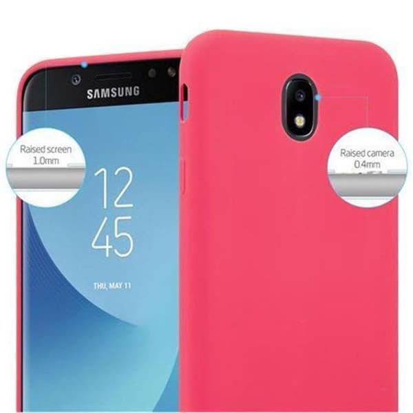 Skyddsfodral för Samsung Galaxy J7 2017 CANDY RÖD Stötabsorberande Silikon Röd