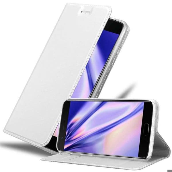 Flip-fodral för OnePlus 5 Etui i KLASSISK SILVER Plånbok Stötsäker Grå