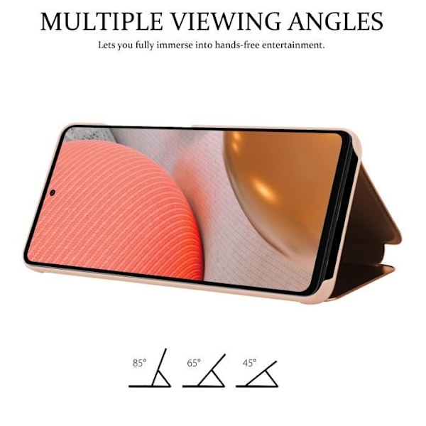 Coque - CADORABO - Galaxy A72 4G/5G - KUNZIT ROSA - Clear View - Skydd 360° Rosa